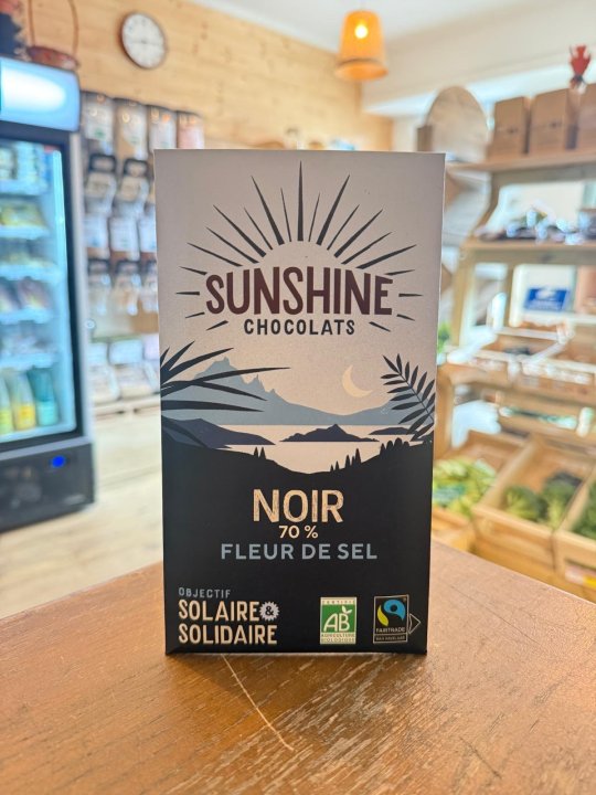 TABLETTE NOIR 70% FLEUR DE SEL SUNSHINE