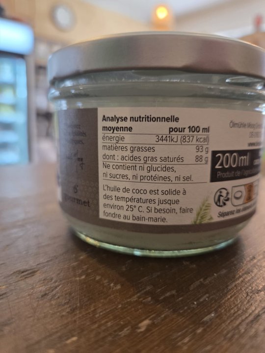 HUILE DE COCO VIERGE BIOPLANETE 200ML