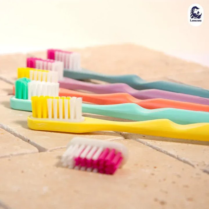MANCHE DE BROSSE A DENTS LAMAZUNA MULTICOULEUR