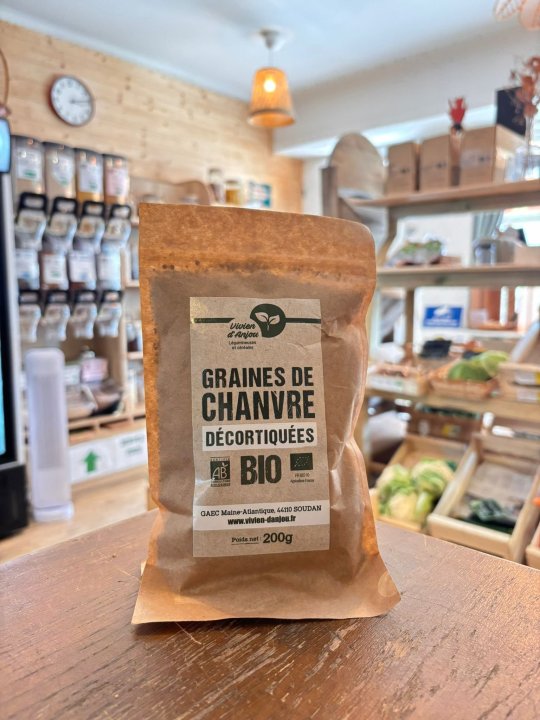 CHANVRE DECORTIQUE VIVIEN D'ANJOU 200GR