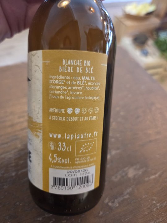 LA PIAUTRE BLANCHE 33CL
