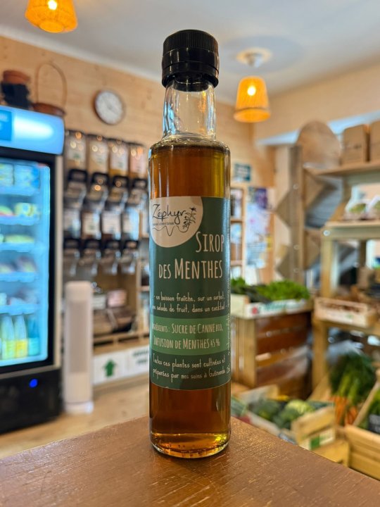 SIROP MENTHES ZEPHYR AROMATIQUES