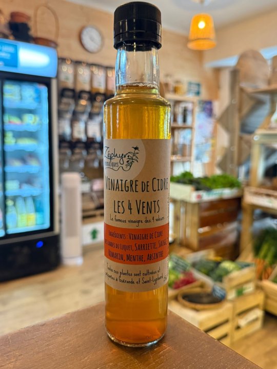 VINAIGRE "LES 4 VENTS" ZEPHYR AROMATIQUES