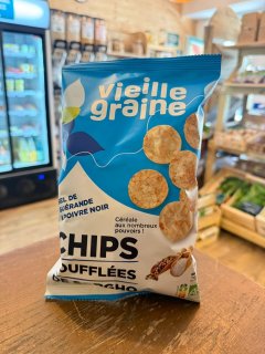 CHIPS SOUFFLEES SORGHO SEL ET POIVRE  VIEILLE GRAINE 60GR