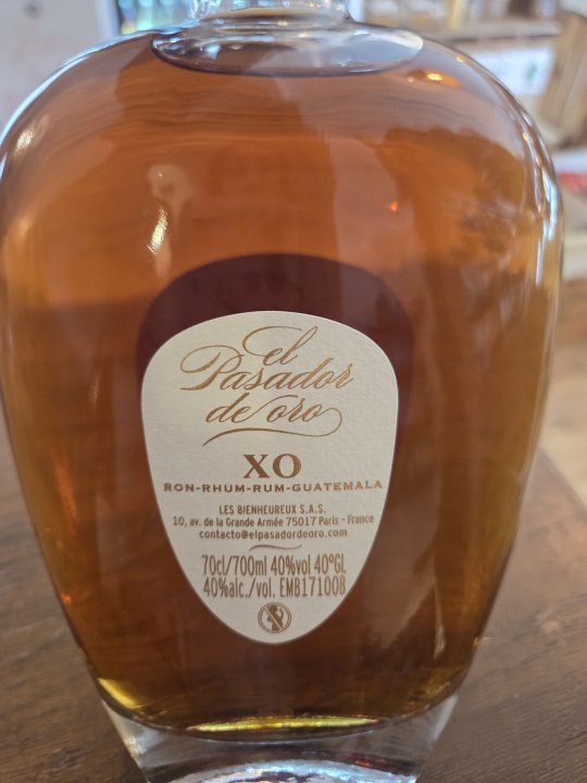 RHUM VIEUX EL PASADOR DE ORO XO 40° 70CL