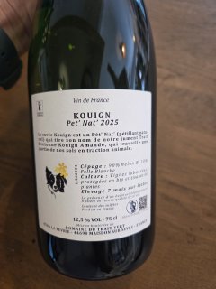 KOUIGN PET NAT DOMAINE DU TRAIT VERT