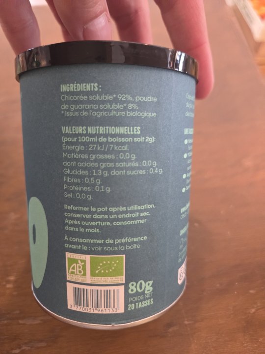 CHERICO CHICOREE ET GUARANA 80GR