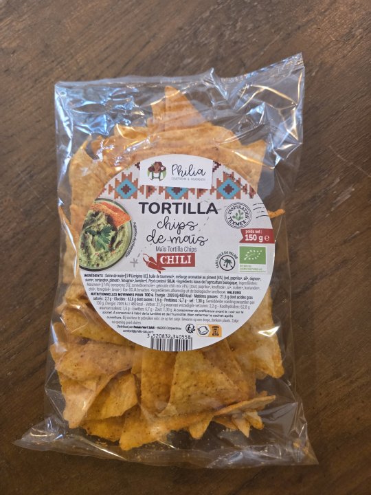 TORTILLAS CHIPS CHILI PHILIA 150GR