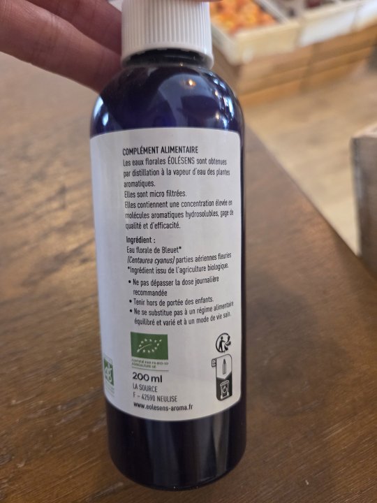 EAU FLORALE BLEUET 200ML EOLESENS