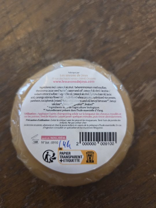 APRES SHAMPOING NOURISSANT ET DEMELANT JOYA 60GR