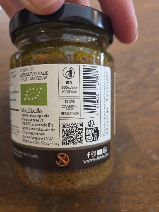 PÂTÉ D' OLIVE NOIRE 140GR VALDIBELLA
