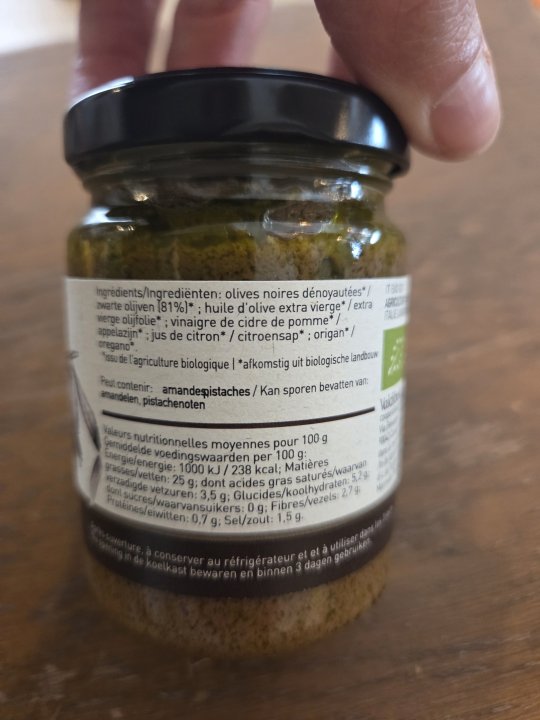 PÂTÉ D' OLIVE NOIRE 140GR VALDIBELLA