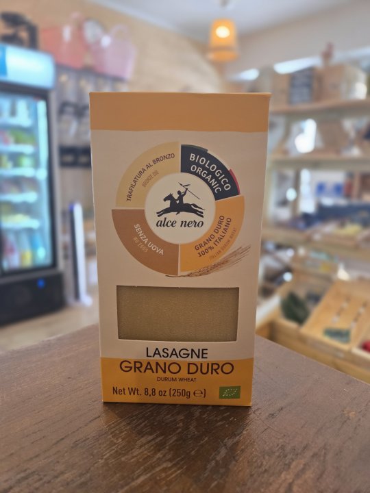 PATE LASAGNE ALCE NERO 250GR