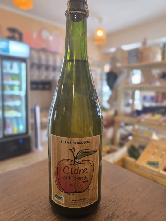 CIDRE BRUT ET DEMI SEC FERME DU BRULON 75CL