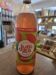 KOMBUCHA FRAISE BASILIC JUBILES 1L