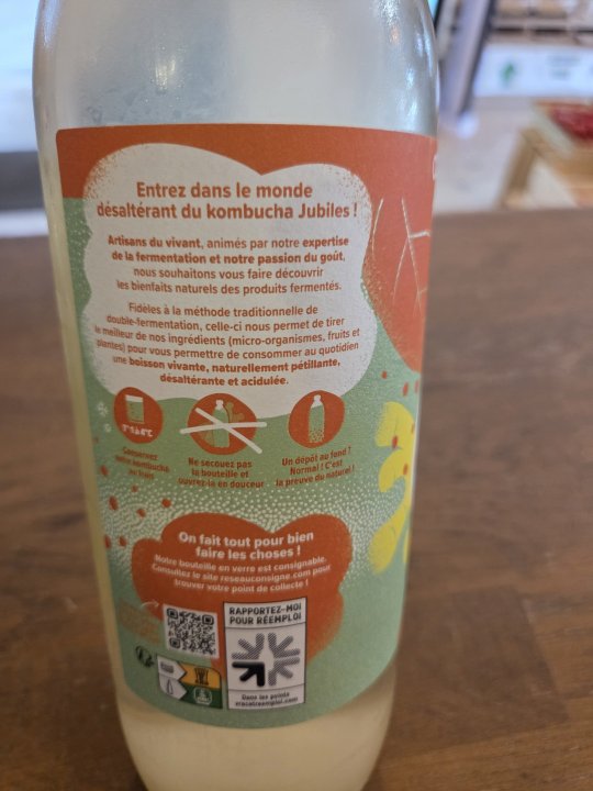 KOMBUCHA CITRON GINGEMBRE JUBILES 1L