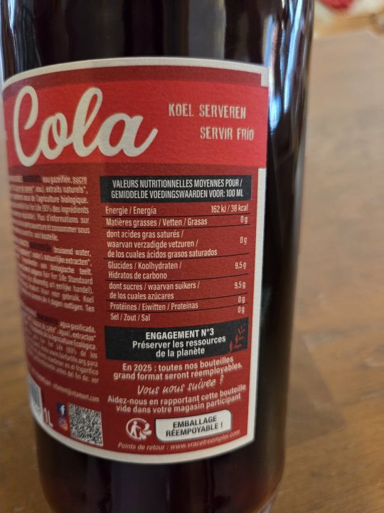 COLA MAX HAVELAAR VITAMONT 1L