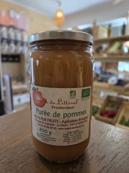 PUREE DE POMME VERGERS DU LITTORAL 850GR