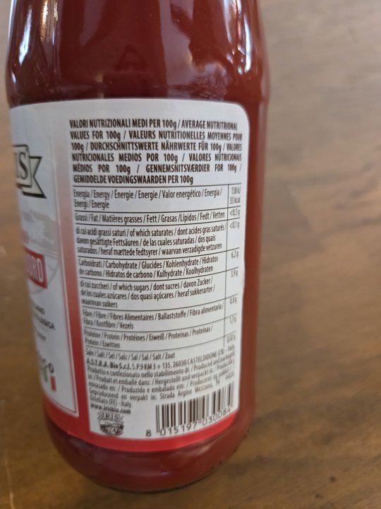 PASSATA TOMATE IRIS 690GR