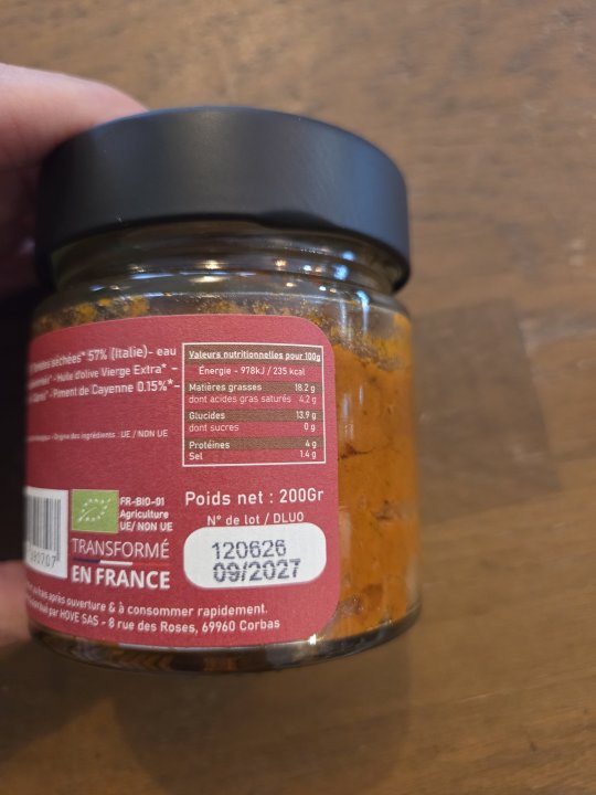 TARTINADES TOMATES SECHEES LE TEMPS DES OLIVIERS 200GR