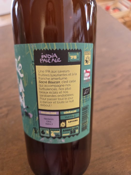 SACRE BOUCAN IPA BRASSERIE DU VIEUX SINGE 75CL 