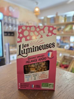 MELANGE APERO LUMINEUSES (POIS CHICHE PETITS POIS FEVE) 90GR 
