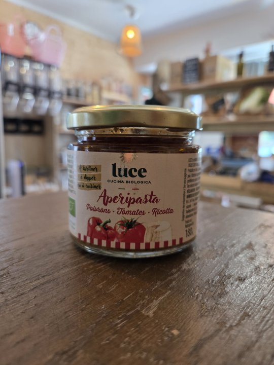 SAUCE APERIPASTA POIVRON RICOTTA LUCE 180GR