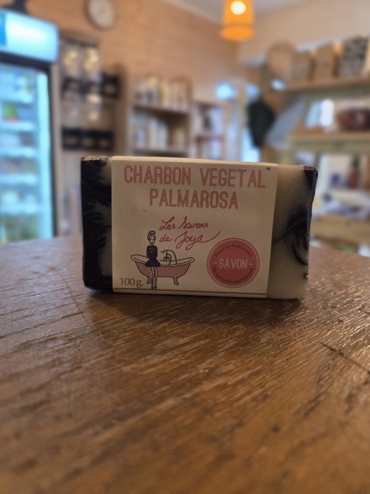 SAVON CHARBON VEGETAL PALMAROSA JOYA