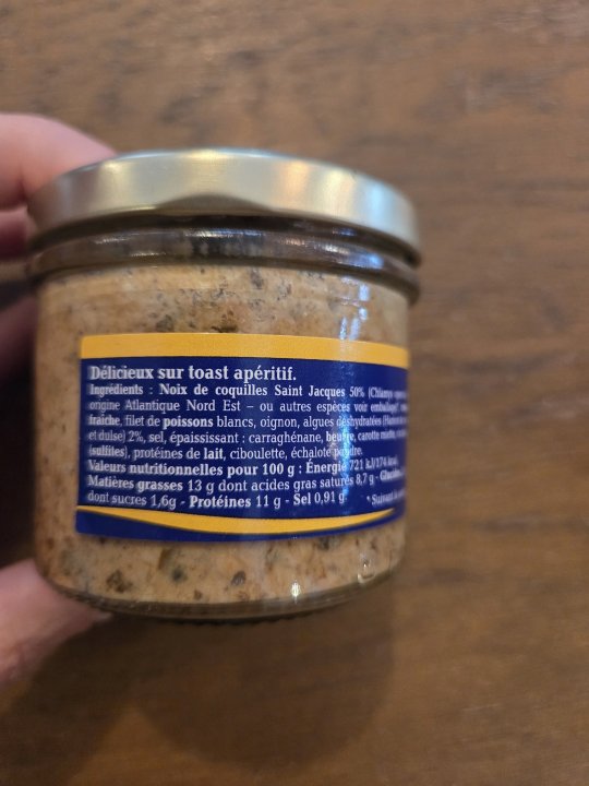 RILLETTES DE ST JACQUES AUX ALGUES 100GR