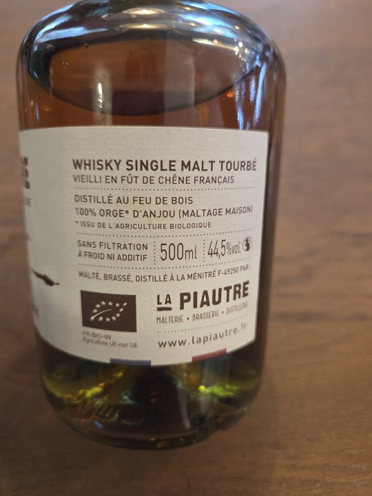 WHISKY SINGLE MALT TOURBE PORT SAINT MAUR 44,5