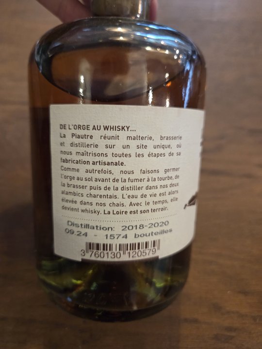 WHISKY SINGLE MALT TOURBE PORT SAINT MAUR 44,5