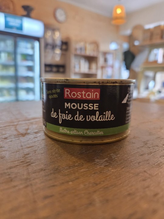 MOUSSE DE FOIE VOLAILLE SS NITRITE ROSTAIN 120GR
