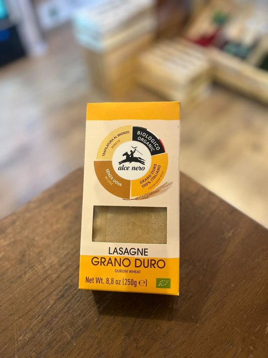PATE LASAGNE ALCE NERO 250GR