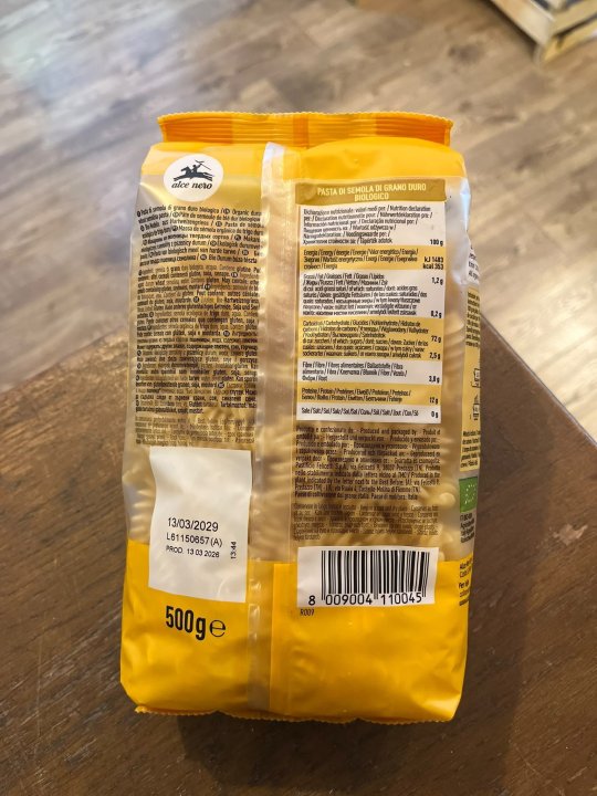 FUSILLI BLANC ALCE NERO 500GR