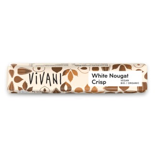 BARRE CHOCOLAT BLANC NOUGAT CRIPS LAIT DE RIZ VIVANI 35GR