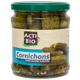 CORNICHONS SANS SUCRE AJOUTE ACTIBIO 330GR