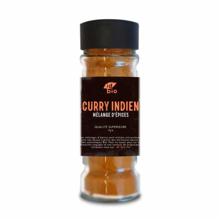 CURRY INDIEN POT VERRE IDBIO 30GR