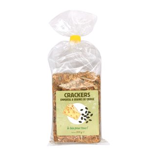CRACKERS EMMENTAL COURGE 200G BIO POUR TOUS