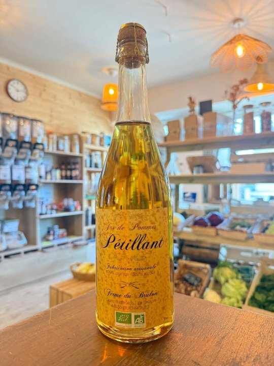 JUS DE POMMES PETILLANT FERME DU BRULON
