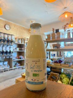 LAIT 1/2 ECREME NATUR'AVENIR BTL VERRE  REEMP 1L