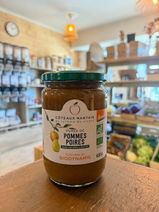 PUREE POMME POIRE SS AJOUTES 630G COTEAUX NANTAIS