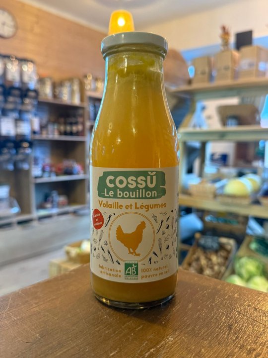BOUILLON VOLLAILLE ET LEGUMES 50CL COSSU