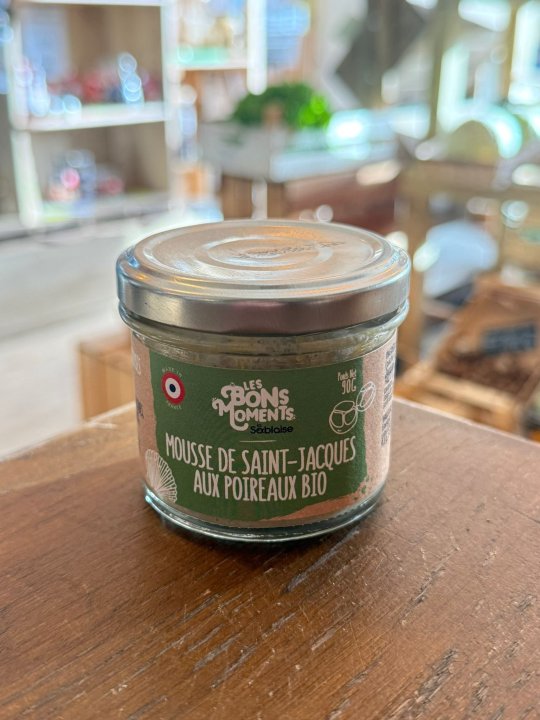 MOUSSES DE SAINT JACQUES AUX POIREAUX LES  BONS MOMENTS 90GR