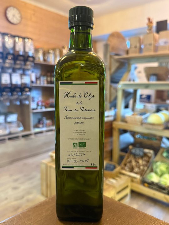 HUILE COLZA FERME RETURIERES 75CL