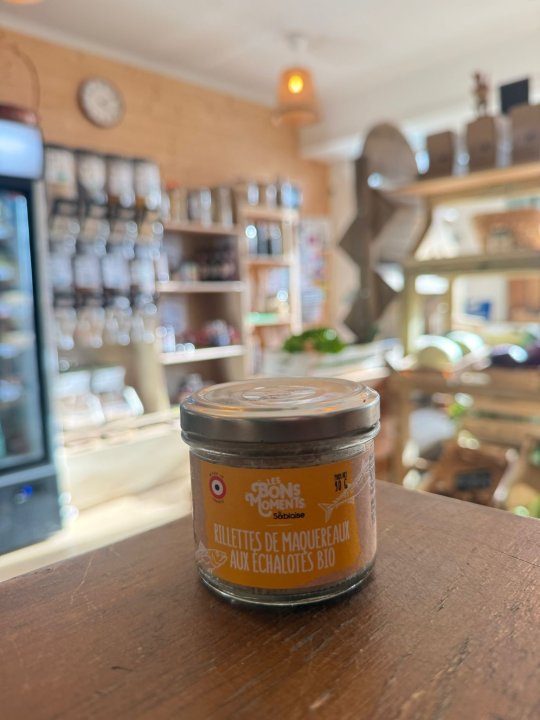 RILLETTES DE MAQUEREAUX AUX ECHALOTES 90GR BONS MOMENTS