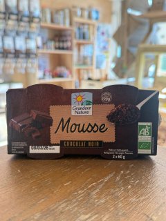 MOUSSE CHOCOLAT NOIR GRANDEUR NATURE 60GR X2