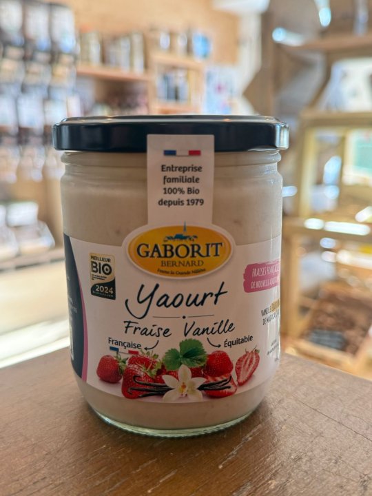 YAOURT BRASSE FRAISE VANILLE GABORIT 400GR