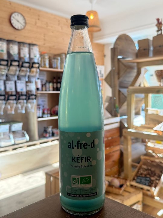 KÉFIR AL FRED MENTHE SPIRULINE 75CL CONSIGNE 0,50€