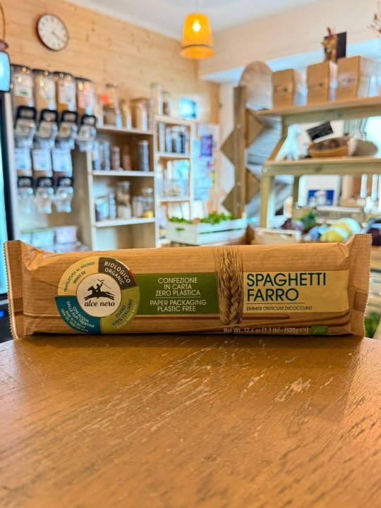 PATE SPAGHETTI FARRO BLANCHE 500G ALCE NERO