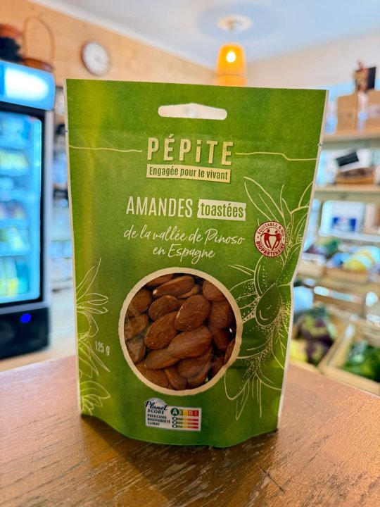 AMANDES TOASTEE GRILLÉES PEPITES 125GR